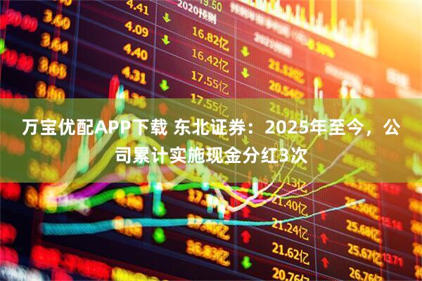 万宝优配APP下载 东北证券：2025年至今，公司累计实施现金分红3次
